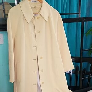 Vintage Butter Yellow Raincoat
